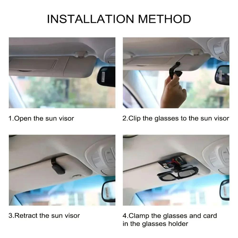 Car Stickers For Alfa Romeo Sunglasses Clip Auto Sun Visor Car Glasses Case Card Ticket Pen Holder For Alfa Romeo 159 Giulietta