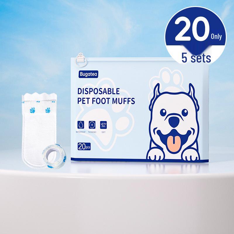 Waterproof Disposable Dog Walking Shoes - Anti-Dirt Pet Socks