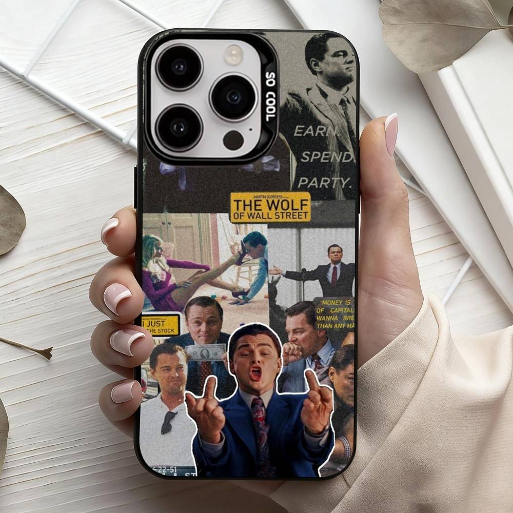 T-The Wolf of W-Wall S-Street TV Phone Case For iPhone17,16,15,14,13,12,11 Plus,Pro Max Black Candy Silver Phone Case