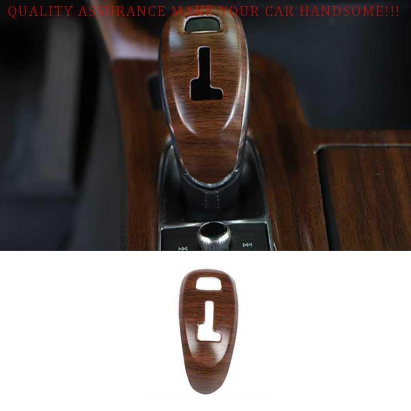 For Cadillac CT5 2020-2024 Wood Grain Inner Car Gear Shift Knob Cover Head Trim