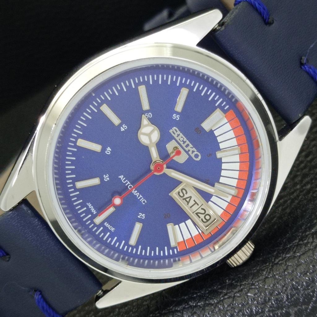 

REFURBISHED SEIKO 5 AUTOMATIC 6309A VINTAGE JAPAN MENS BLUE DIAL WATCH a440853-4 Sk-a440853