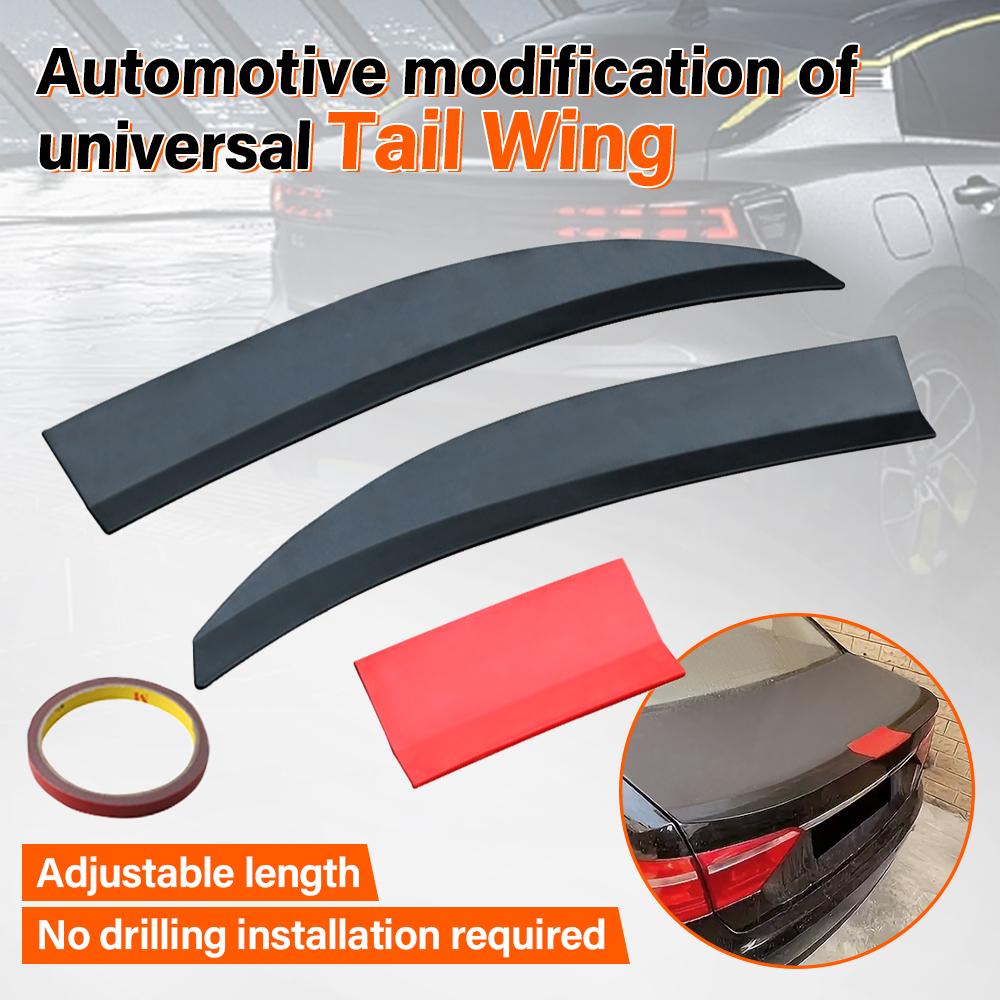 Car Universal Roof Spoiler Tail Universal Car Rear Wing Stick-on Perforated Trunk Spoiler Rear Wing Car Adaptations Tail