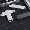512 GB 2 em 1 OTG USB Flash Drive USB 2 USB-C Thumb Drive Metal USB Disk Flash Stick