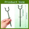 6Pcs Garden Hose Guide Stakes, Heavy Duty Hose Guide Support Rack for Yard Watering, Anti-Kink Water Pipe Holder