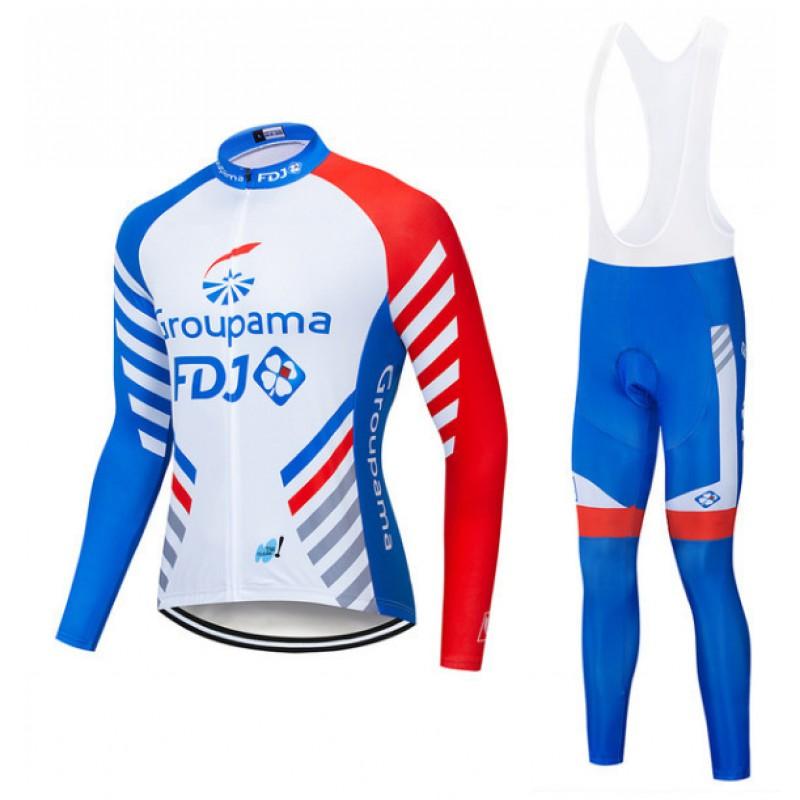 Mens Long Sleeve Cycling Jersey Pants Set Breathable Quick-Dry Outdoor Road Bike Riding Gear
