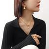 18K Gold Plated Stainless Steel Christmas Flower Ear Cuffs - European & American Style, Influencer-Approved, Cute Earrings.