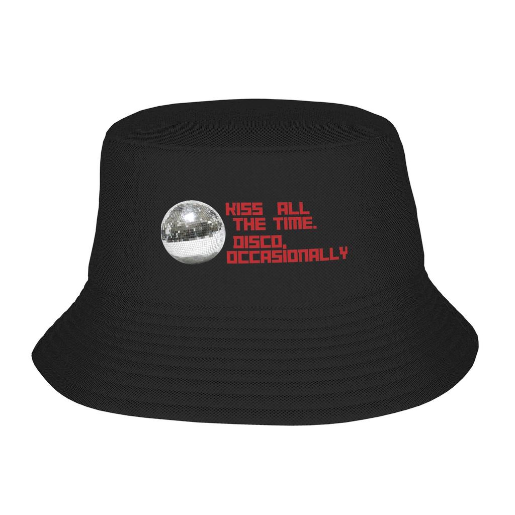 Streetwear Harrys Styles Kiss All The Time Disco Occasionally Bucket Hat Woman Lightweight Outdoor  Fishing Hat Sun Hat