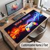 City Cyberpunk Theme Customized Mouse Pad Personalized Print Name Text Desk Mat For Home Office Table Decor