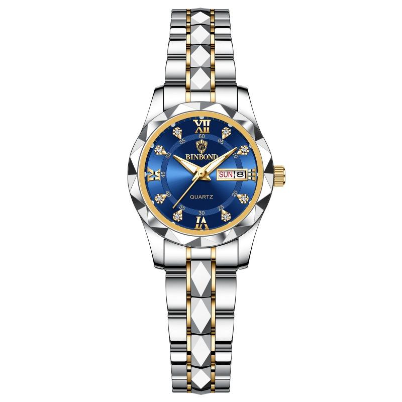 Binbang BINBOND men's watch luminous waterproof business quartz watch