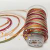 180 Meter/0,6 mm Regenbogenfarbenes Nähgarn, Farbverlauf Baumwollfaden für Armband, geflochtener Faden, Schmuckherstellung, Handarbeit