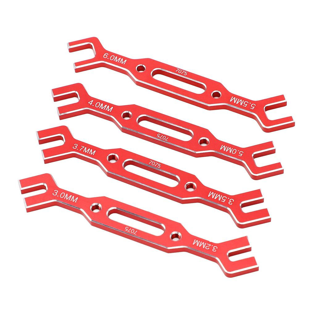 4PCS Set RC Ball Tie Rod Adjustment Wrench Aluminium Alloy 1 10 1 16 3.0mm‑6.0mm Model RC Car Repair Tool