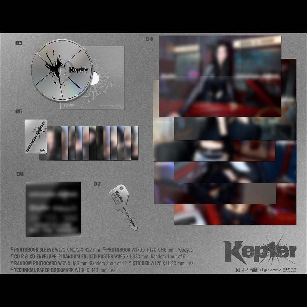 Kep1er - CRACK CODE 8th Mini Album (LOCKED ver. / UNLOCKED ver.) + Free Gift