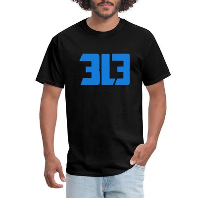 Detroit Vorwahl 313 | Lions Herren-T-Shirt