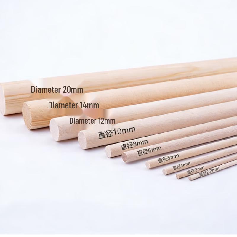 

Ремесленні палички з цільної березової деревини 40 cm