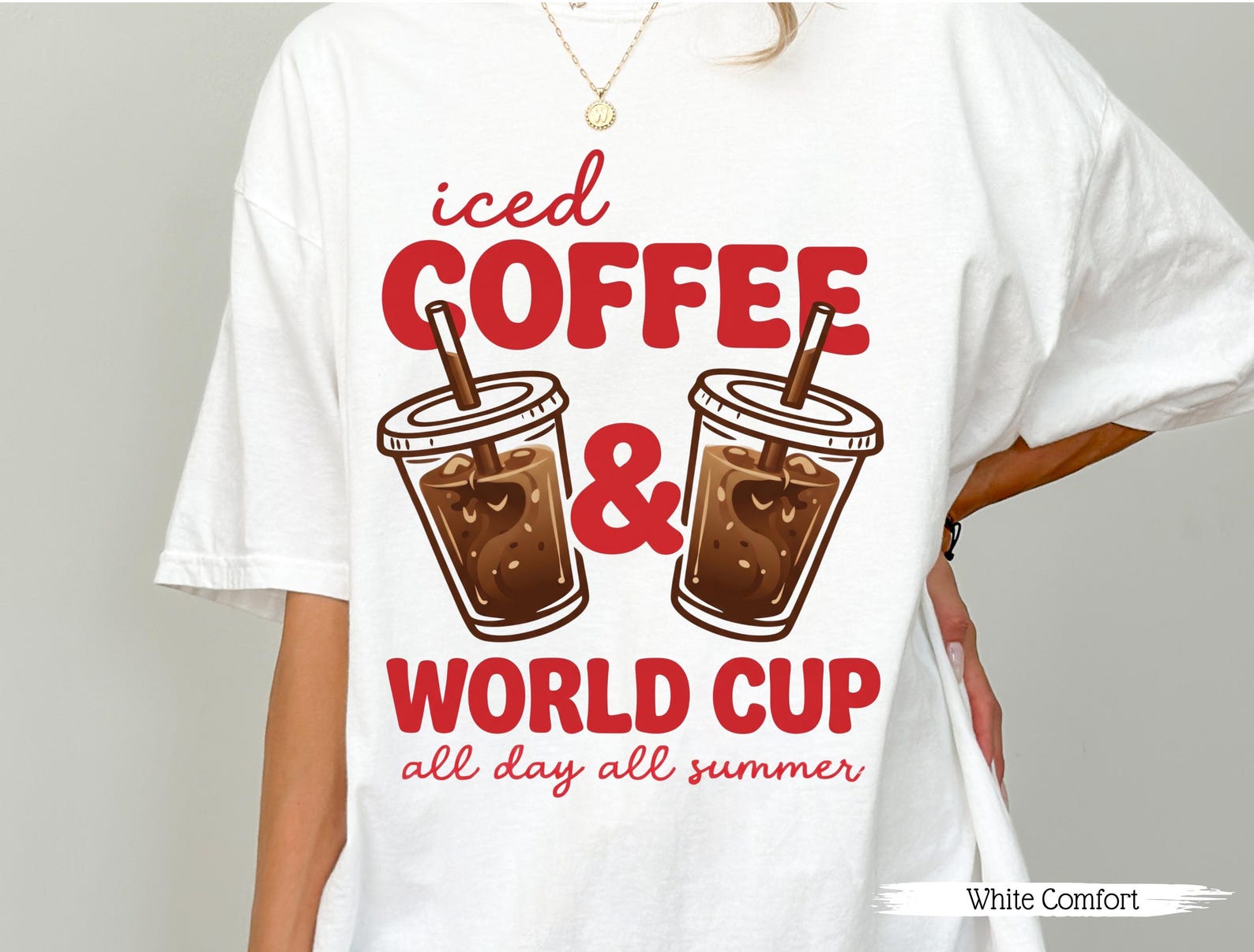 World cup 2026 summer tee, World cup graphic tee, Gift for iced coffee lovers, Soccer fan shirt, Summer world cup shirt, Next world cup 2026 S