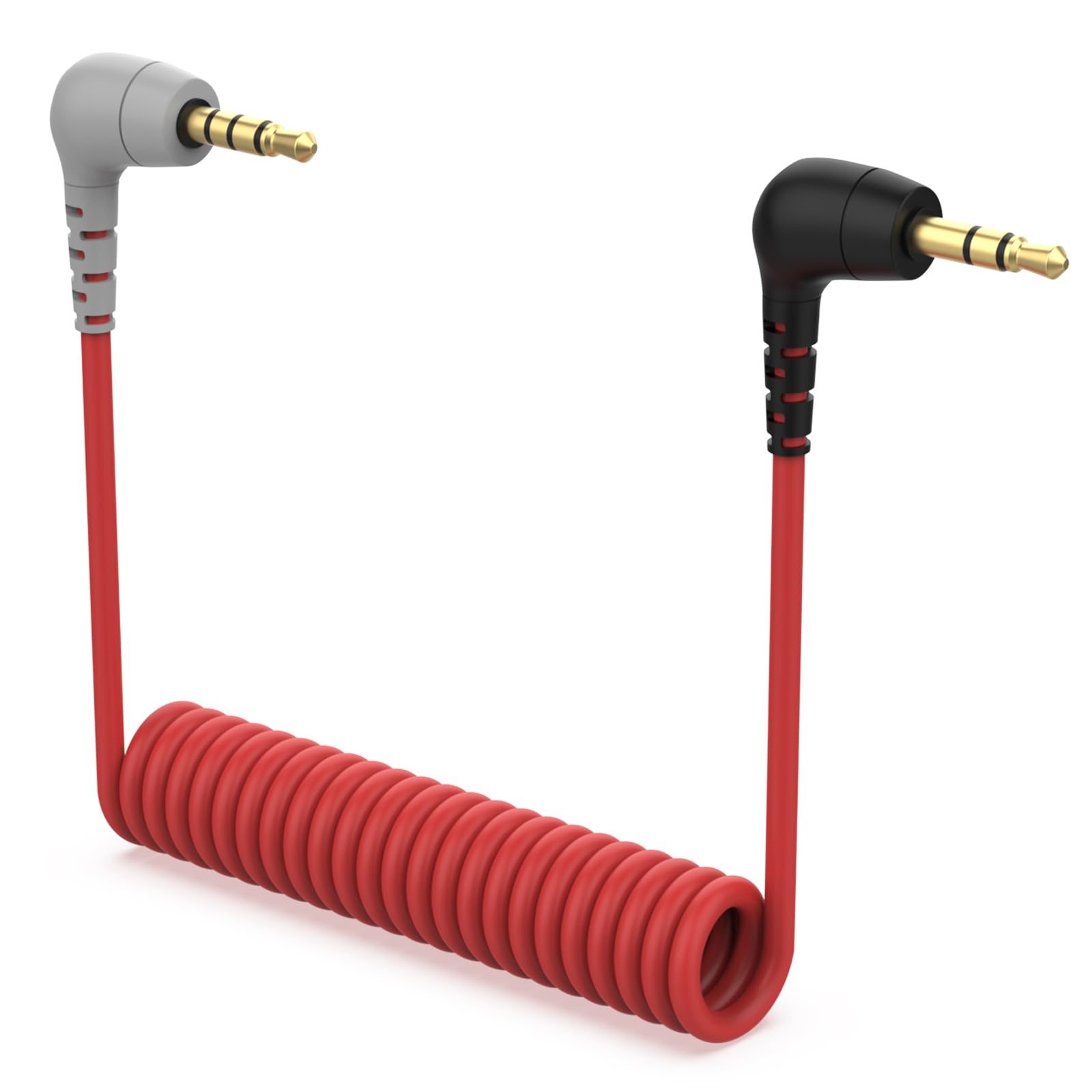 

3.5mm TRS to TRRS Microphone Adapter Cable for iPhone, Smartphones, and Tablets - Compatible with Rode VideoMic, VideoMicro, BOYA, and Other