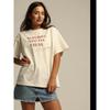 100% Cotton Loose Fit American Style Letter Print T-Shirt