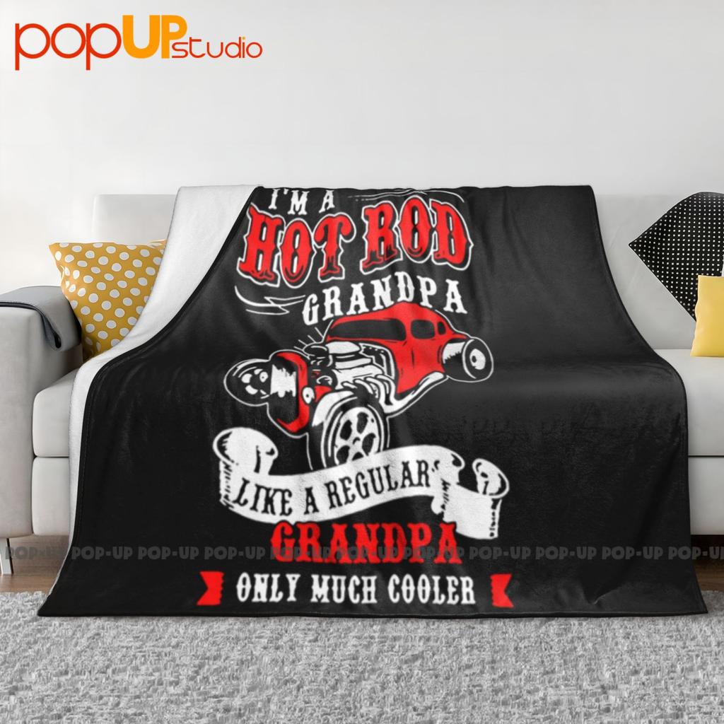 Hot Rod Grandpa Ultra-Soft Blanket Quilt Winter Sofa Cover Bed Covers