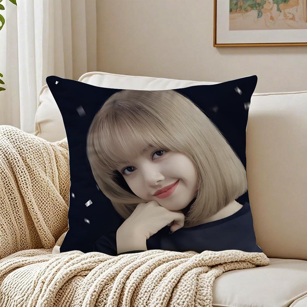 singer powerful LLLisa Cushion Cover Pillowcase Antidustmite living Room Sofa Decor Cushion Room