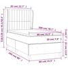 Box Spring Bed with Mattress Dark Green 80x200 cm Velvet