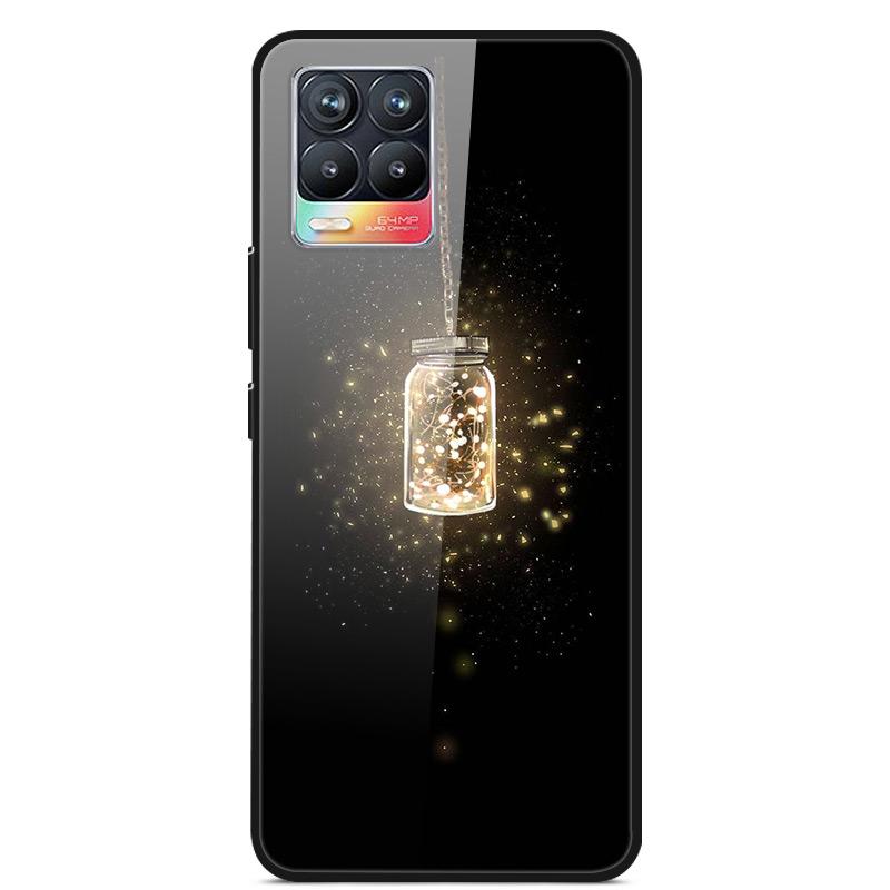 Glass Back Cover For Realme 8 Pro Case Tempered Glass Case For Realme 8 Pro 8i Realme 8 5G Phone Case Cover Realme8 5G Pro Funda