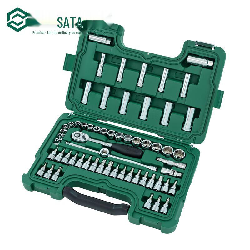 SATA 60-Piece 10MM Socket Set with Ratchet Wrench 09004