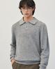 WORK ON BODY OFF Ezon Semi-Overfit Collared Knit [Melange Gray]