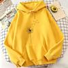 Women's Retro Dandelion Print Hoodie Autumn Winter Daily Hoodie Sweatshirt Women Clothing Pullover Loose Soft Comfortable Hoodie