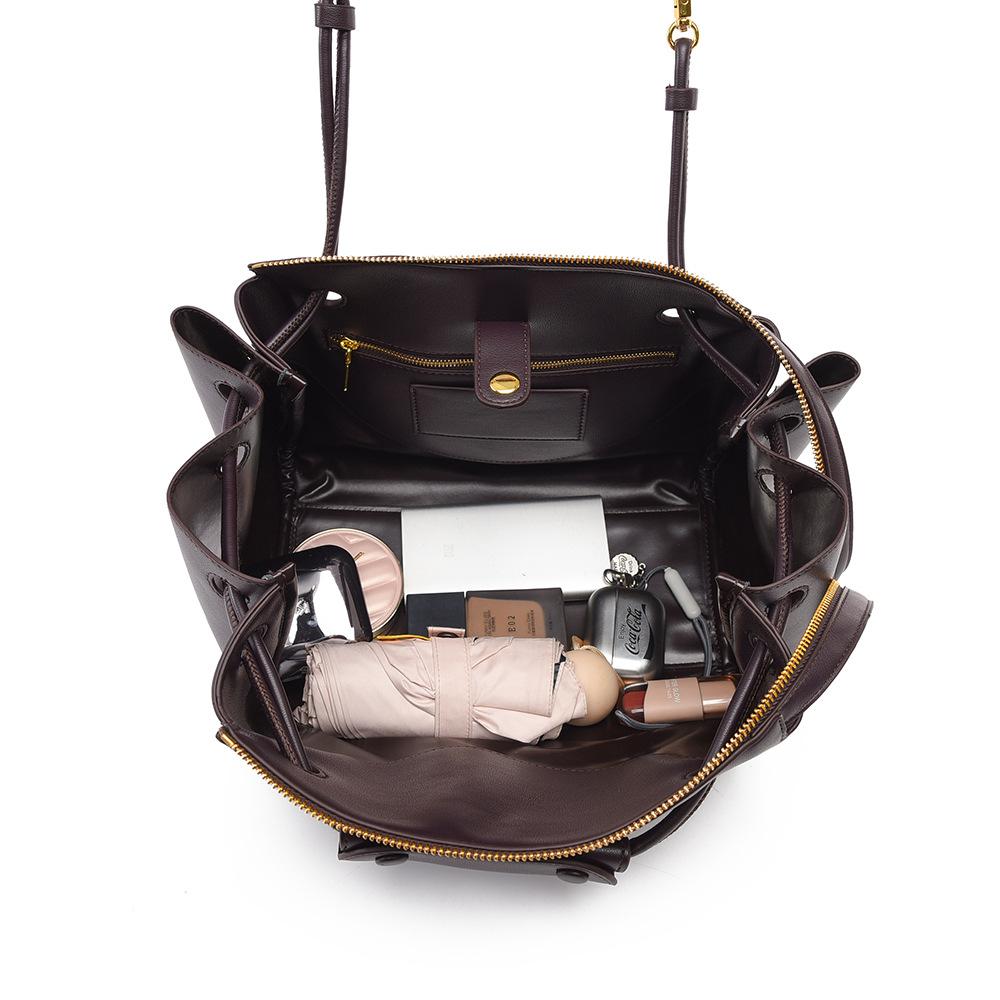Crossbody Bag Autumn and Winter New Style Bag for Women, L Home Same Style, Large Capacity Tote Bag, Simple Soft Leather Commuting Bag for Women