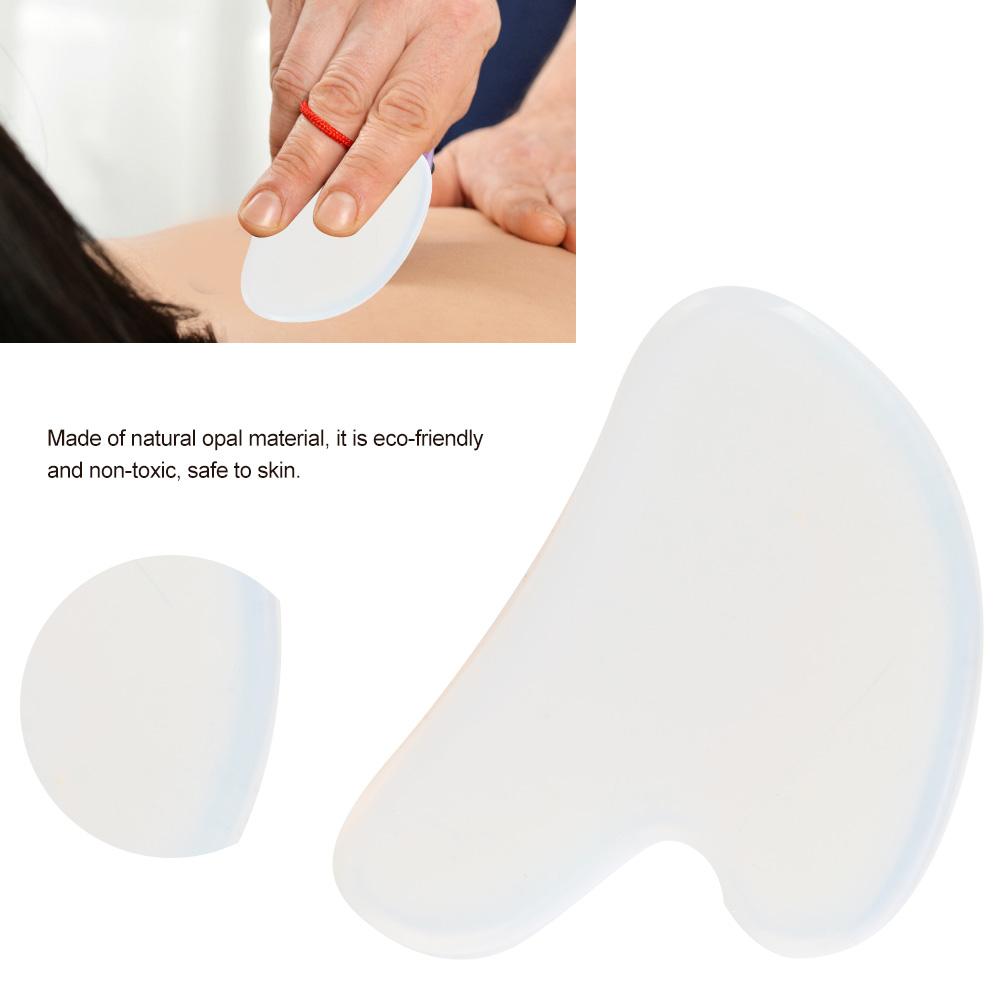 Natural Opal Scrapping Plate Body Guasha Board Face Massager Health Care Tool