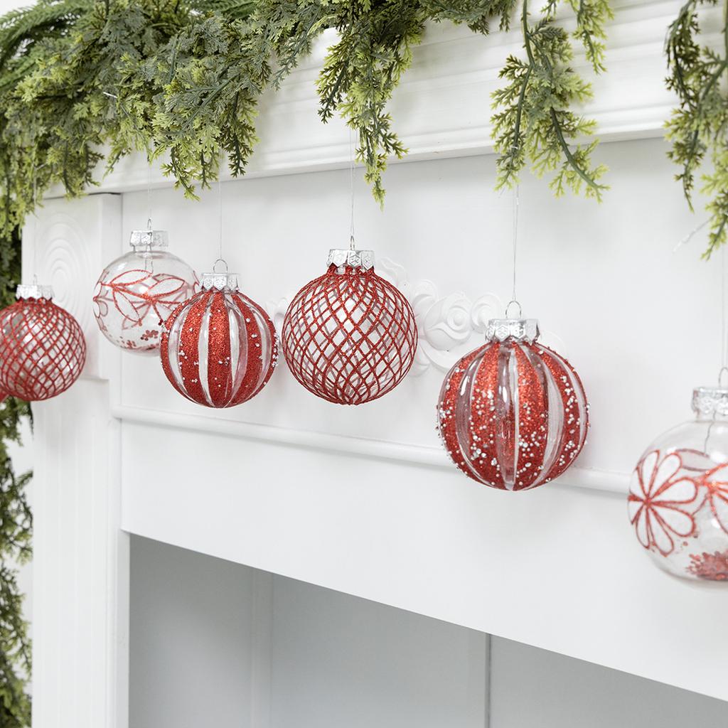 Transparent Plastic Christmas Ball, Christmas Decoration Ball, Christmas Atmosphere Ornament Set