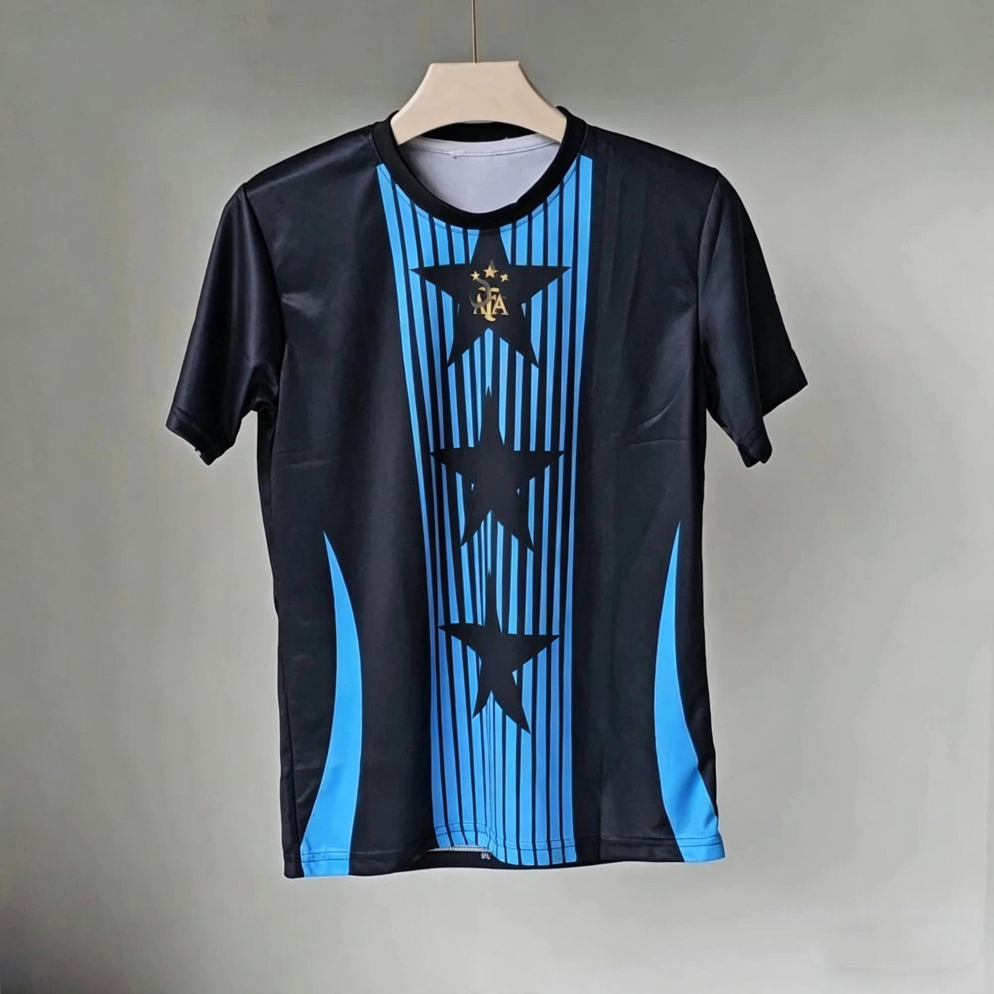 2026 Argentina National Team Champion Commemorative Edition Adult/Children Sport Quick Drying Breathable Short Sleeve T-shirt S