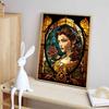 Disney Diamond Painting 5D DIY Belle Stained Glass Illustration Art Mosaic Embroidery Decoration Cross Stitch Gift