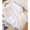 Fashionable Lace Spliced Round Neck Short Sleeved T Shirt Women Summer Loose Versatile Casual Versatile Pullover