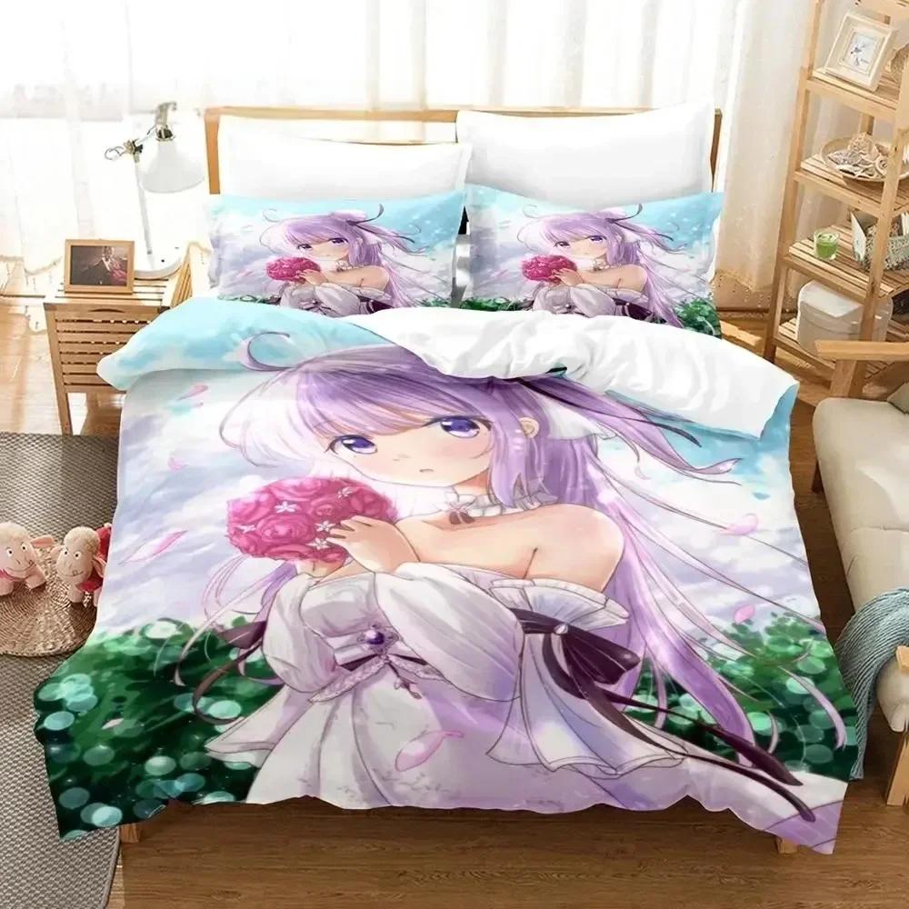 - Azur Lane 3D Bedding Set Single Twin Full Queen King Size Bed Set Adult Kid Bedroom Duvetcover Sets Bed Sheet Set