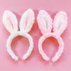 Soft Headband with Bunny Ears Plush Animal Hair Hoop Fluffy Easter Christmas Cosplay Cartoon Theme Party Costume