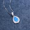 Minimally Designed Water Droplet Pendant Necklace Personalized and Fashionable