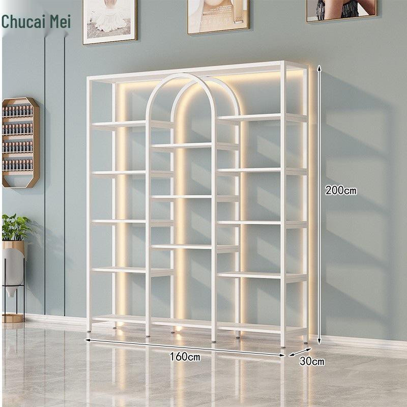 Elegant Display Stand: Nail Art and Skincare Storage Rack for Beauty Salons