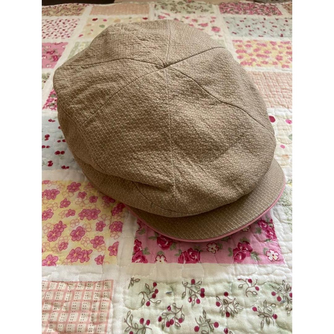 Used BEAMSCustom Hunting Cap Beige Made in Japan Unisex