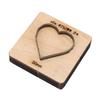 Heart Shape Leather Cutting Die High Carbon Steel Leather Punching Die with Thick Wooden Base for