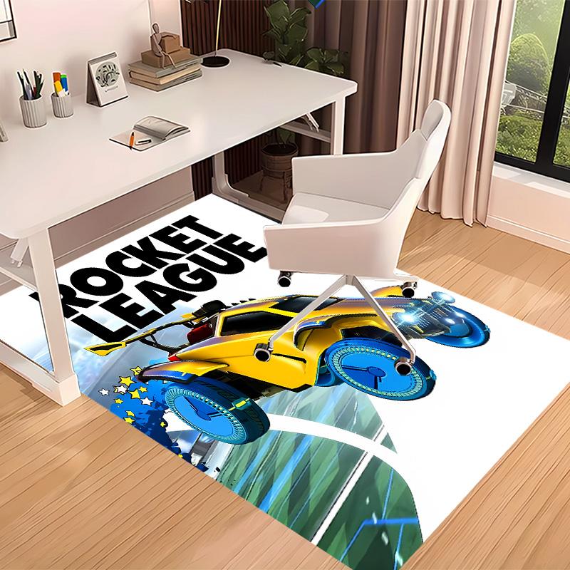 Game Rocket league Printed Absorbent Washable Carpet,Non-Slip Bathroom Mats,Kitchen Rugs,Living Room Entrance,Camping Picnic Rugs