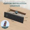 AC110 250V Extension Power Strip Electric Hidden Outlets Household Appliances Concealed Socket Plug Built-in Desktop Socket