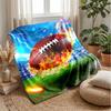 Stars and Football Magic Theme blanket Lightweight Warm Flannel Blanket Decorative Throw Blanket for Home Decoration