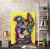 Diy Colorful Dog Oil Painting On Canvas For Home Office Wall Decoration