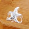 925 Sterling Silver Fashion Star Ring Wedding Jewelry