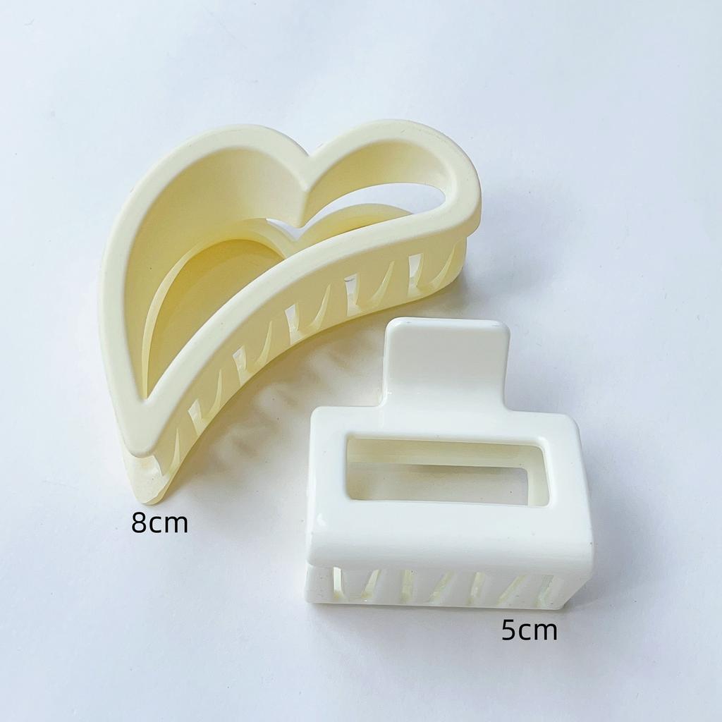 2 Pack 4.3 Inch Large Hair Clips Neutral Color Hair Claw for Women Thin Thick Curly Hair Matte Claw Clips Strong Hold Jaw Clip