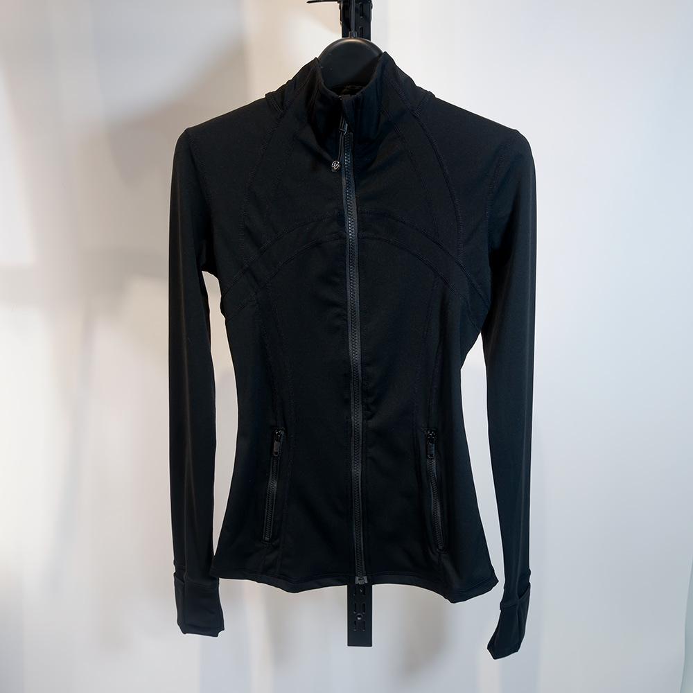 Women's Spring Yoga Sport Jacket - Tight Fit, Casual Jogging, Breathable, Zippered, Stand-Up Collar, Long Sleeve.