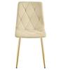 LIBRA Chair - Light Beige Velvet / Gold Legs X 2