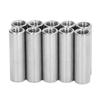 M8 Round Connector Nuts, Round Coupling Nuts, Coupling Nuts, Joint Nuts, M8 X 1.25, 40mm Length, 304 Stainless Steel, Silver, Pack of 10