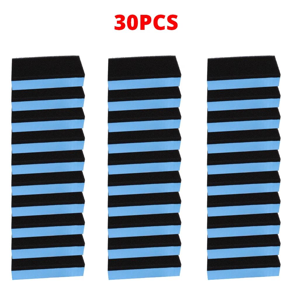 

30 шт. Губки для керамического покрытия автомобиля Автомобили Стекло Нано Восковое покрытие Аппликаторы Губки для вощения автомобиля Мягкая полировка Чистка